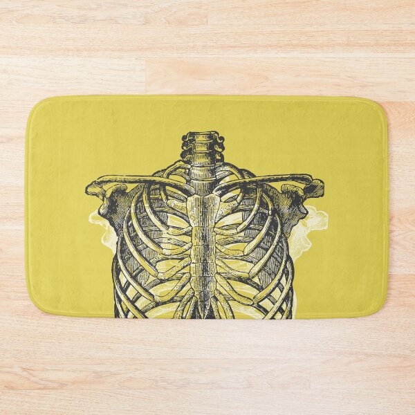 Item preview, Anatomical Ribcage • Yellow • Pastel Goth designed and sold by Rike Mayer.