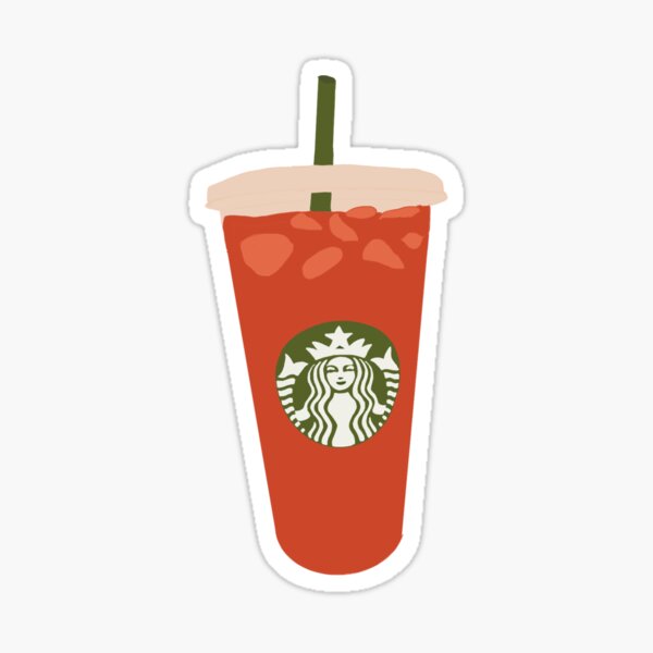 Starbucks Strawberry Acai Refresher Sticker By Macdonaldashley Redbubble