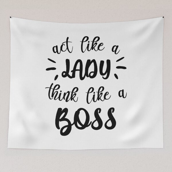 Item preview, Act like a lady and think like a boss designed and sold by DerNerd.