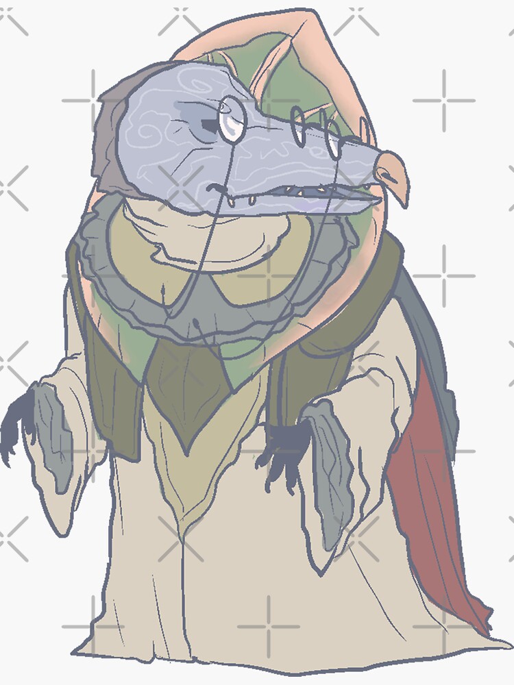 "The Scroll Keeper" Sticker by PoisonousPeach Redbubble