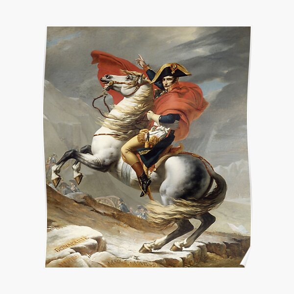 Napoléon franchissant les Alpes Poster