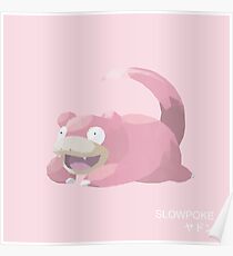 Slowpoke Low Poly Poster