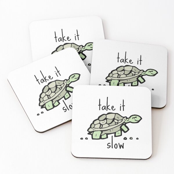 Item preview, Take it Slow Cute Turtle Motivational Cute Animal Gift Good Positivity Relax Funny Happy Spiritual Depression Anxiety Gift designed and sold by EpsilonEridani.