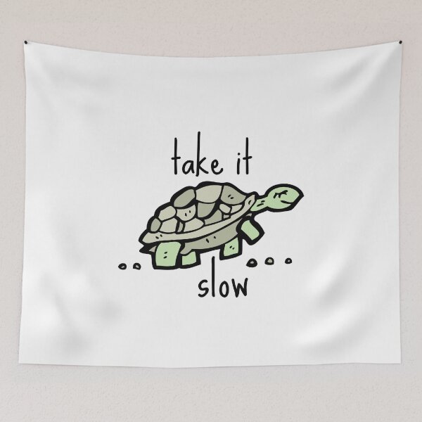 Item preview, Take it Slow Cute Turtle Motivational Cute Animal Gift Good Positivity Relax Funny Happy Spiritual Depression Anxiety Gift designed and sold by EpsilonEridani.