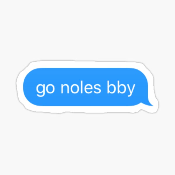 go noles bby text Sticker