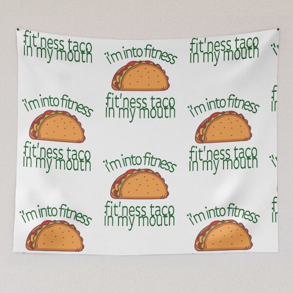 Item preview, I'm into fitness, fit'ness taco in my mouth - Green designed and sold by agsduy.