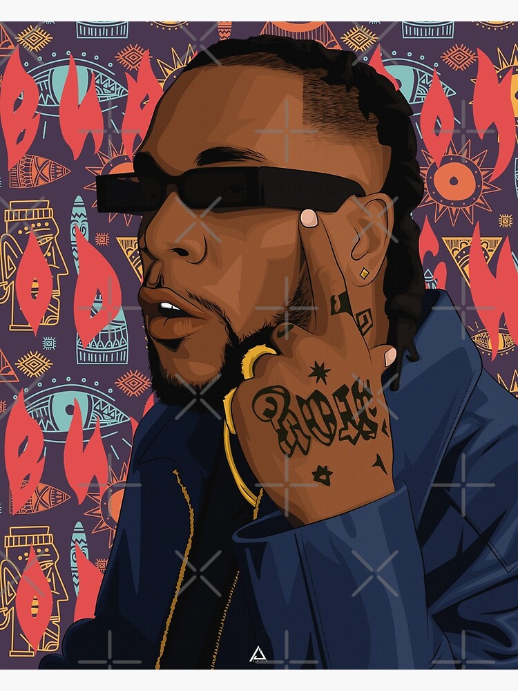 "BURNA BOY" Poster for Sale by anjola91 Redbubble