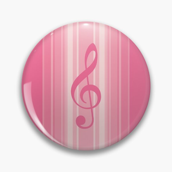 Item preview, Treble Clef Vertical Stripes Pink designed and sold by RetroNeon.