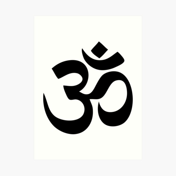 Om Aum Symbol Art Print