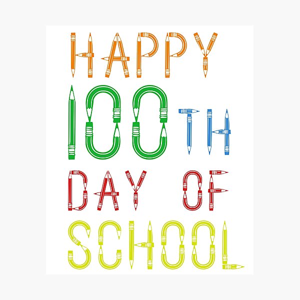 Item preview, Happy 100th Day of School Teacher Students Kids boys Girls  designed and sold by Red-Tee.