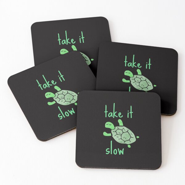 Item preview, Take it Slow Cute Green Turtle Motivational Cute Animal Gift Good Positivity Relax Funny Happy Spiritual Depression Anxiety Gift designed and sold by EpsilonEridani.