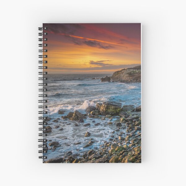 Watershoot Bay St Catherines Isle Of Wight Spiral Notebook