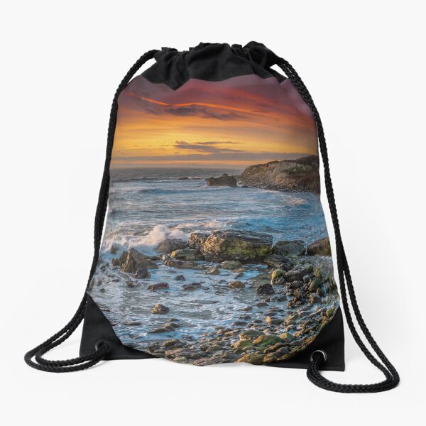 Watershoot Bay St Catherines Isle Of Wight Drawstring Bag