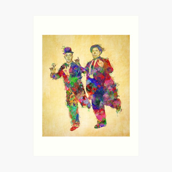 Stan Laurel and Oliver Hardy Art Print