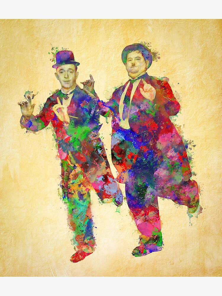 Stan Laurel and Oliver Hardy by solnoirstudios