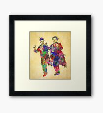 Stan Laurel and Oliver Hardy Framed Print