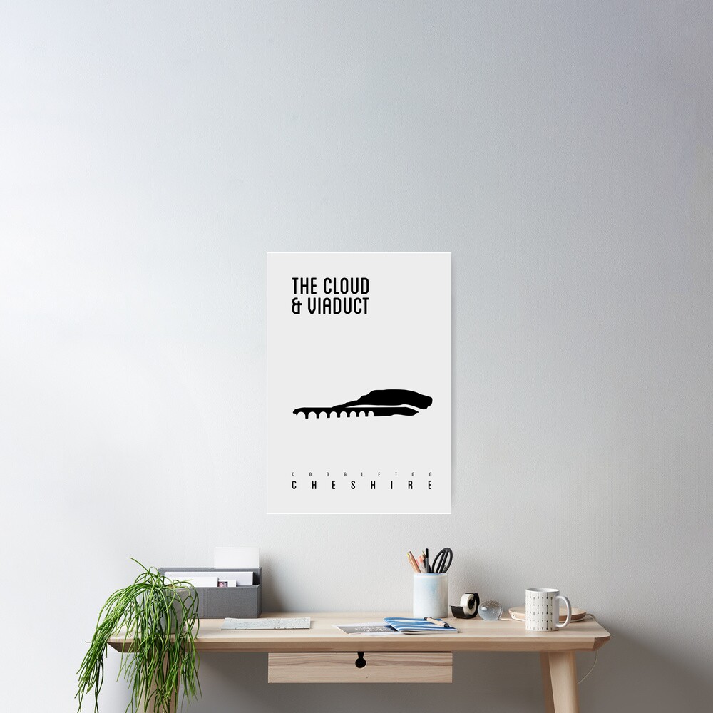 THE CLOUD AND VIADUCT, CONGLETON, CHESHIRE Poster
