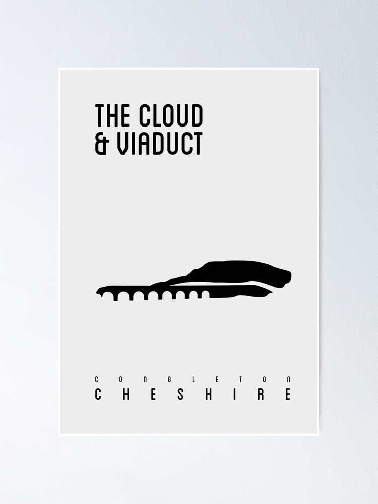 Alternate view of THE CLOUD AND VIADUCT, CONGLETON, CHESHIRE Poster