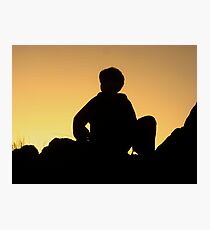 Coota Rocks sunset Photographic Print