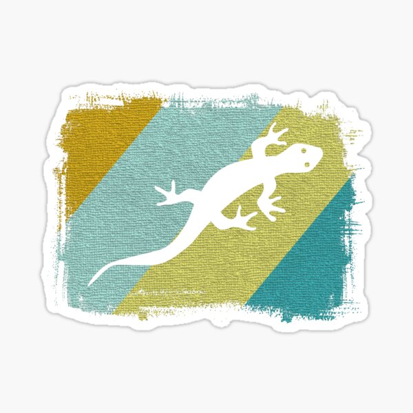 Silhouette lizard (cut out) Sticker