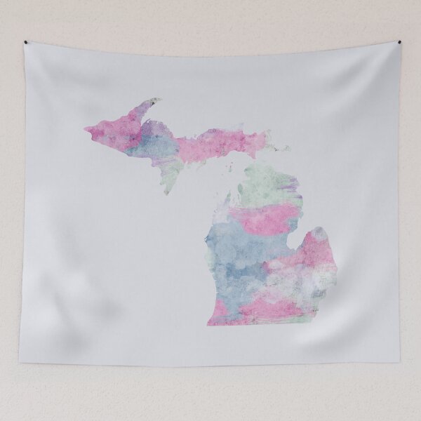 Item preview, Michigan State Elegant Pastel Watercolor designed and sold by Jarrod Vandenberg.