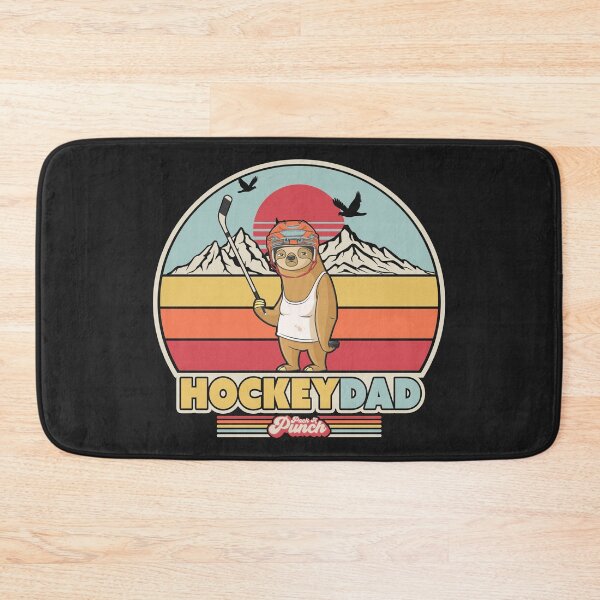 Item preview, Ice Hockey Sloth Product. Retro Style Hockey Dad Print designed and sold by PackAPunch.