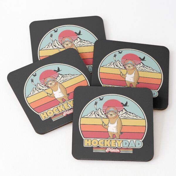 Item preview, Ice Hockey Sloth Product. Retro Style Hockey Dad Print designed and sold by PackAPunch.