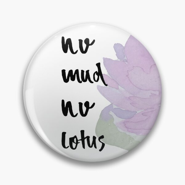 Item preview, No Mud No Lotus Watercolor Lotus Flower designed and sold by Polishthestone.