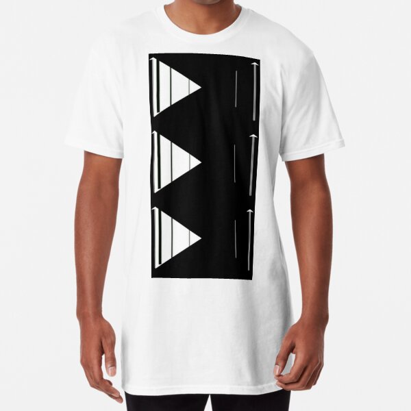 Geometric arrow modern design Long T-Shirt