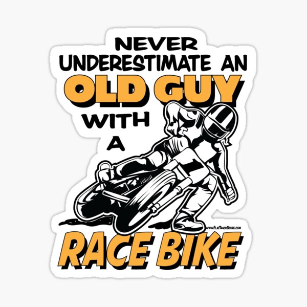 Item preview, OLD GUY RACE BIKE designed and sold by The Motorsports Store.