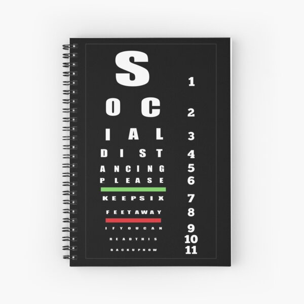 Social Distancing Spiral Notebook