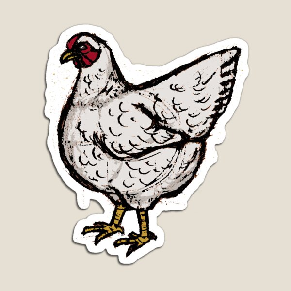 The Hen Stands Alone Magnet