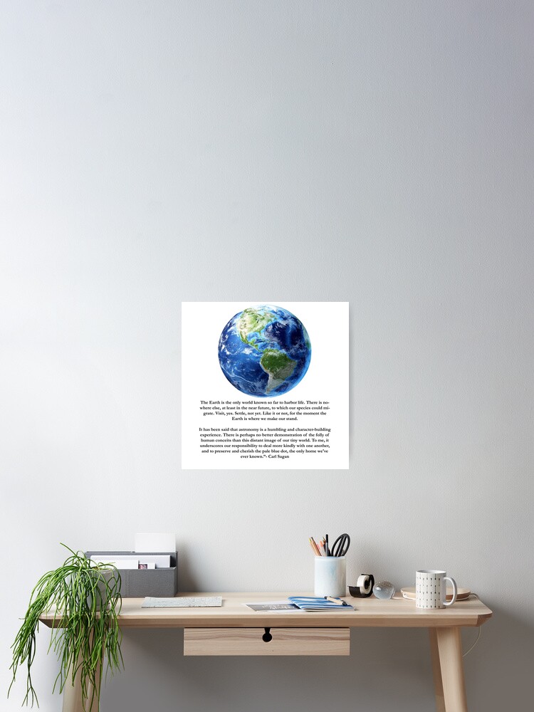 Piece Of Pale Blue Dot Quote Poster By Dreadtheking Redbubble