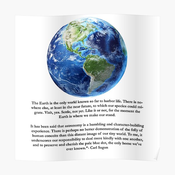 "Piece of Pale Blue Dot Quote " Poster for Sale by Dreadtheking Redbubble