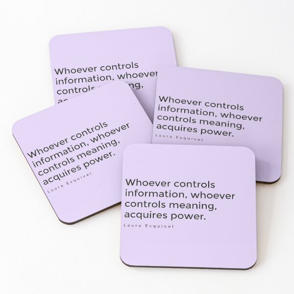 Item preview, Information is Power - Laura Esquivel  designed and sold by katelyngames.