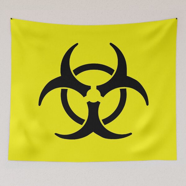 Item preview, Biohazard (Yellow background) designed and sold by DafyddEm.