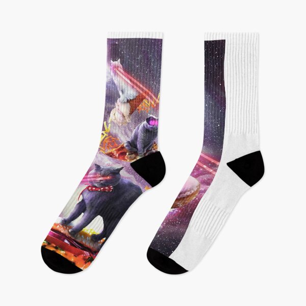 Item preview, Galaxy Laser Space Cat On Burger Pizza Donut Ice Cream designed and sold by SkylerJHill.