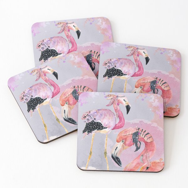 Item preview, Pink Flamingos – Boho Style designed and sold by M-ohlala.