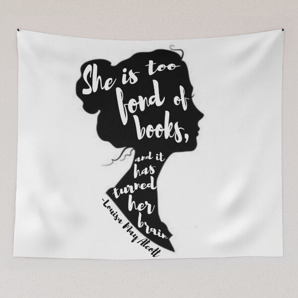 Item preview, Too Fond Of Books - Louisa May Alcott designed and sold by inkandmadness.