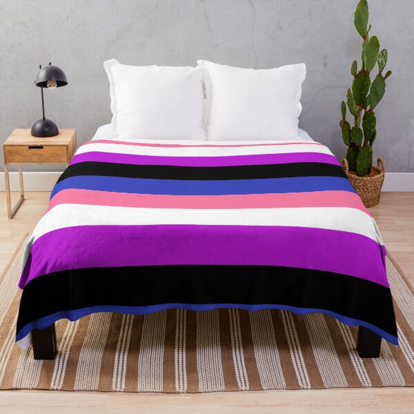 Item preview, Genderfluid Pride Large Flag Print designed and sold by SimplyPride.