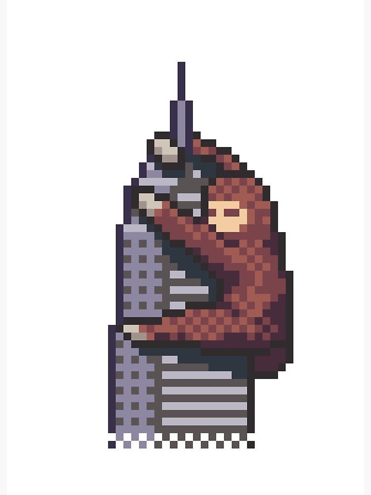 Pixel Art Sloth: Reaching the Top\