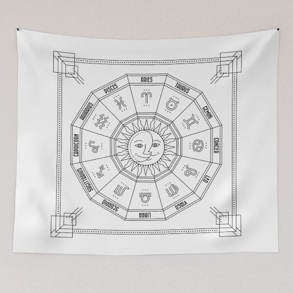 Item preview, Horoscope Minimalistic Sun and Moon designed and sold by r2e1a.