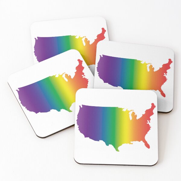 Item preview, USA Rainbow Map designed and sold by mattpanta.
