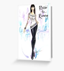 Rockin' The Runway Greeting Card