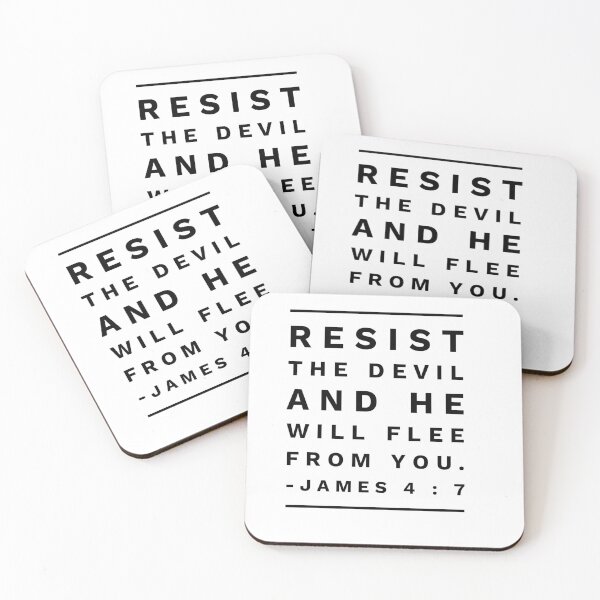 Item preview, James 4:7 Resist and evil will go away . designed and sold by artisan2.
