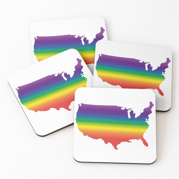 Item preview, USA Rainbow Map designed and sold by mattpanta.