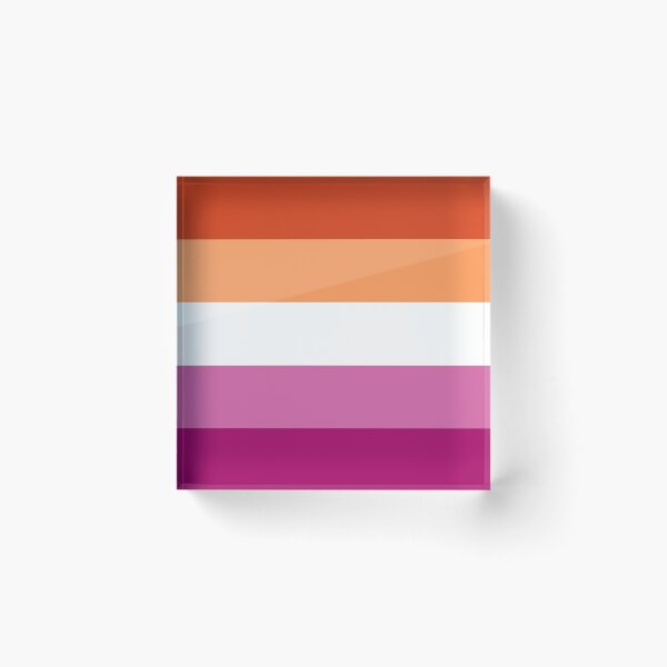 Item preview, Lesbian (new) Pride Large Flag Print  designed and sold by SimplyPride.