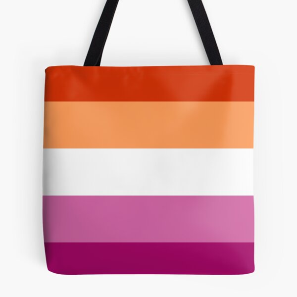 Item preview, Lesbian (new) Pride Large Flag Print  designed and sold by SimplyPride.