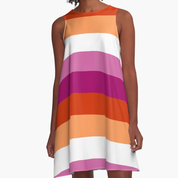 Item preview, Lesbian (new) Pride Large Flag Print  designed and sold by SimplyPride.