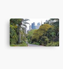 City amongst the trees Canvas Print